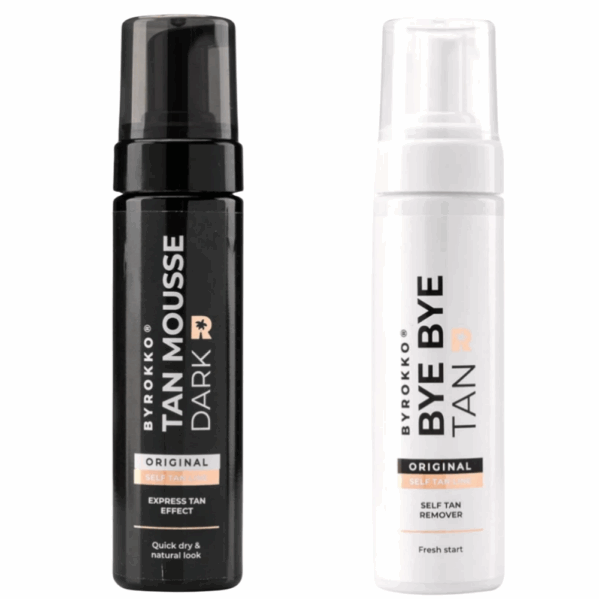 Byrokko Tan Mousse Dark + Bye Bye Tan Zmywacz
