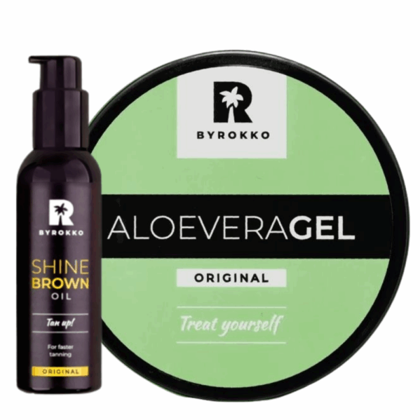 Byrokko Aloe Vera Żel Chłodzący + Shine Brown Oil