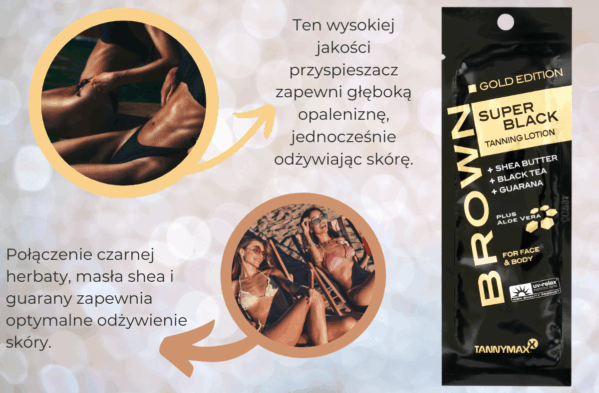 TannyMaxx Super Black Gold Balsam Do Opalania x10szt - obrazek 4