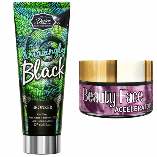 Tan Desire Amazingly Black + Słoiczek Beauty Face