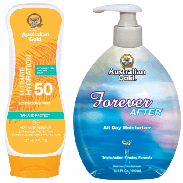 Australian Gold SPF50 Krem Przeciwsłoneczny 237ml + Forever After 400ml