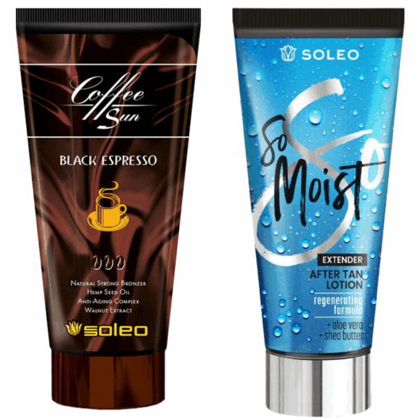 Soleo Coffee Sun Black Espresso + So Moist Po Opalaniu Gratis