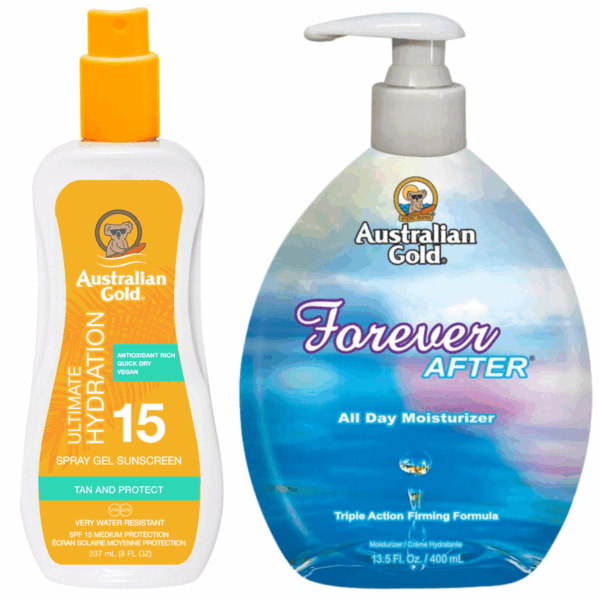 Australian Gold Żel W Sprayu Z Filtrem SPF15 + Forever After 400ml