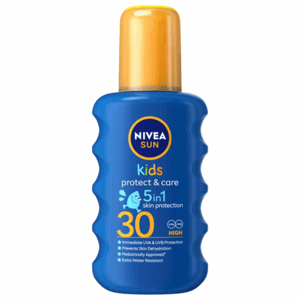 Nivea Kids Protect & Care SPF30 Spray + Piłka Plażowa - obrazek 2