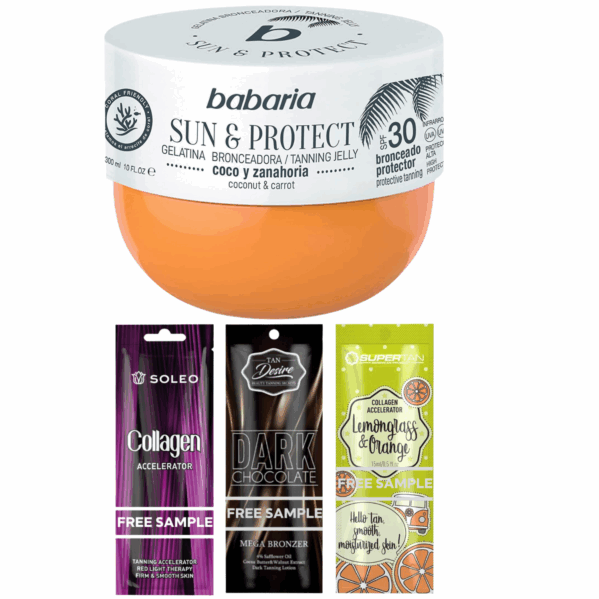 Babaria Sun & Protect SPF30 Krem Brązujący + Gratisy