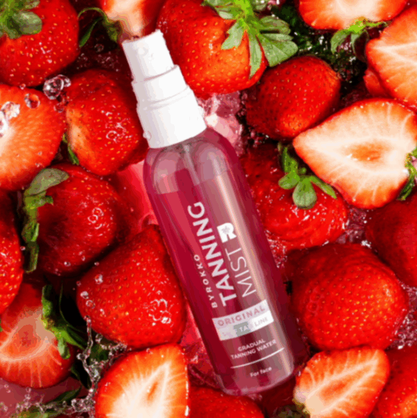 Byrokko Strawberry Tanning Mist Mgiełka Samoopalająca Twarz 100ml - obrazek 3