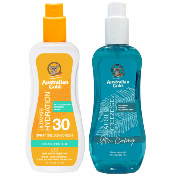 Australian Gold Spray Gel SPF30 + Chłodzący Spray