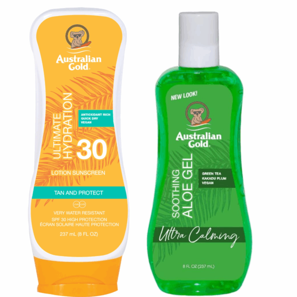 Australian Gold SPF30 Krem Przeciwsłoneczny + Aloe Po Opalaniu