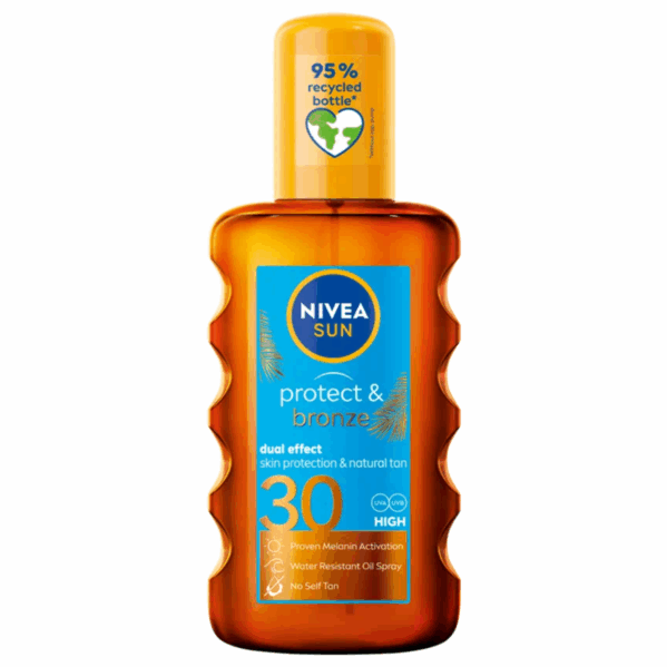 Nivea Protect & Bronze SPF30 Olejek + Piłka Plażowa - obrazek 2