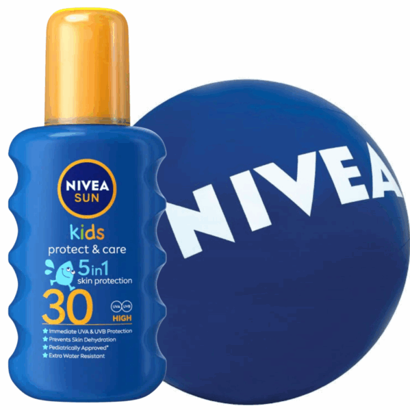Nivea Kids Protect & Care SPF30 Spray + Piłka Plażowa