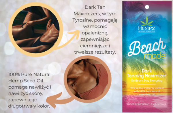 Hempz Beach Mode Dark Tanning Maximizer 15ml - obrazek 3