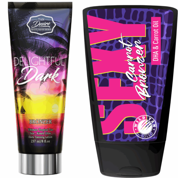 Tan Desire Delightful Dark + Wild Tan Sexy Carrot Gratis