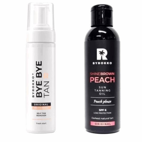 Byrokko Shine Brown SPF6 + Zmywacz Do Samoopalacza