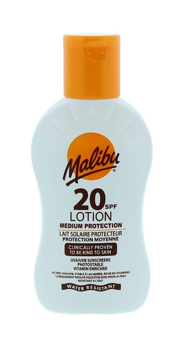 Malibu Wodoodporny Balsam SPF20 100ml + Aloe Po Opalaniu 100ml - obrazek 2