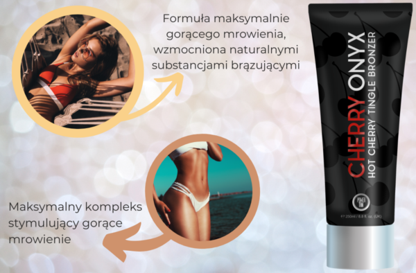 Power Tan Cherry Onyx Tingle Bronzer 250ml - obrazek 3