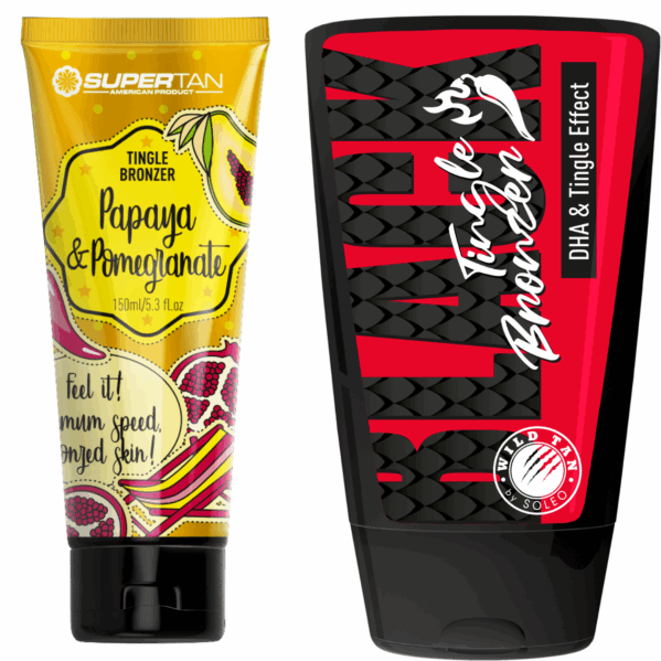 Supertan Papaya & Pomegranate + Wild Tan Black Tingle Gratis