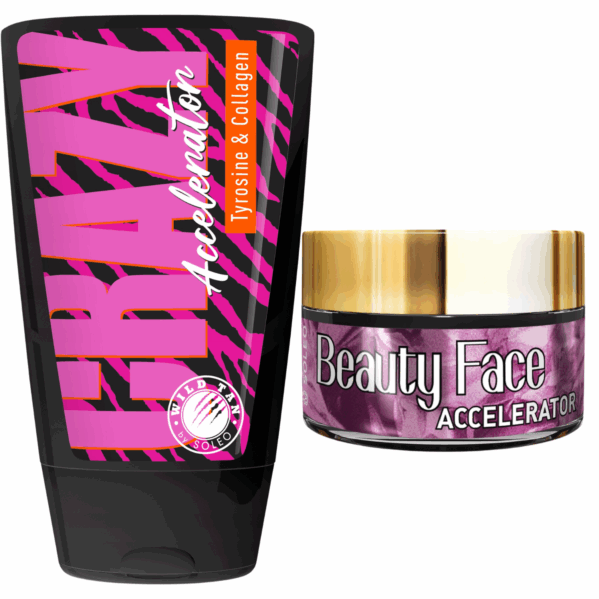 Wild Tan Crazy Accelerator Przyspieszacz + Słoiczek Beauty Face