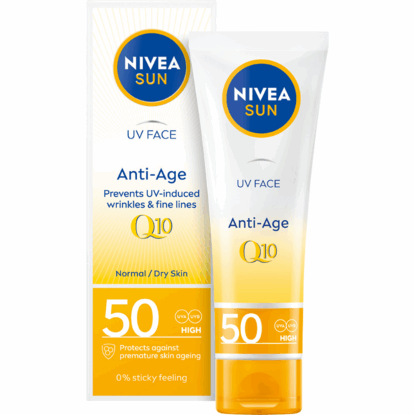 Nivea Anti-Age SPF50 Krem Do Twarzy Przeciwzmarszczkowy Q10