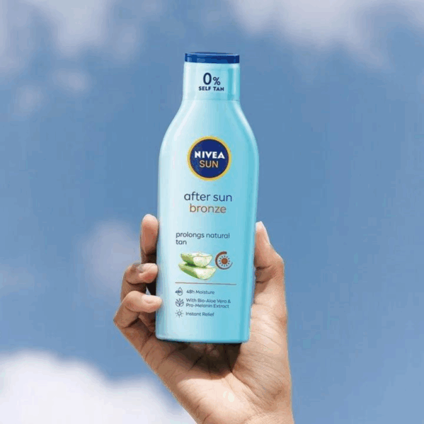 Nivea After Sun Bronze Aloe Vera Łagodzące Mleczko Po Opalaniu 200ml - obrazek 3