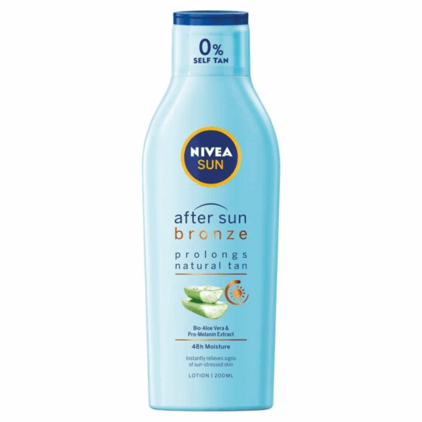 Nivea After Sun Bronze Aloe Vera Łagodzące Mleczko Po Opalaniu 200ml