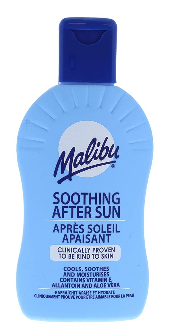 Malibu Suchy Olejek W Żelu SPF10 200ml + Balsam Po Opalaniu 200ml - obrazek 3