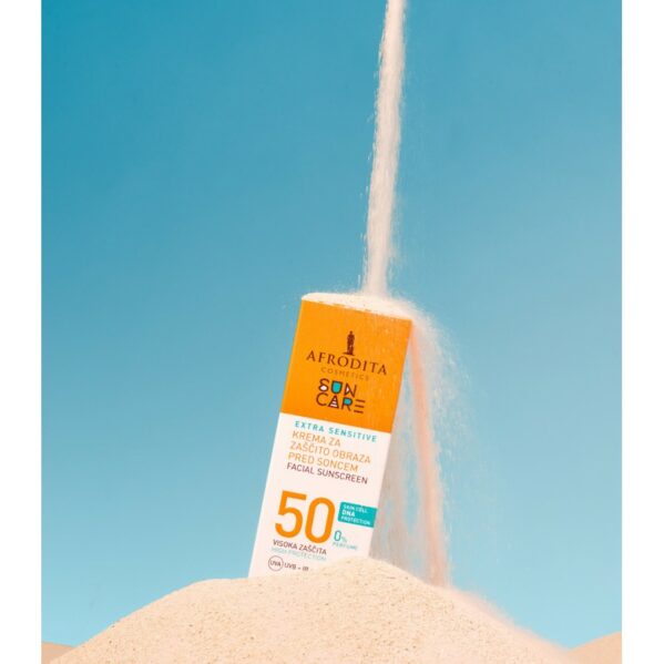 Afrodita Sun Care Extra Sensitive SPF50 Krem Przeciwsłoneczny Do Twarzy 50ml - obrazek 3