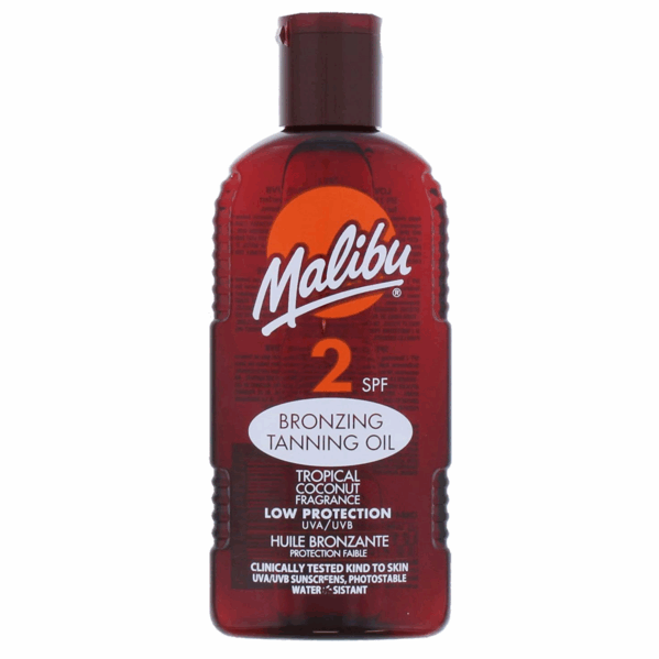 Malibu Olejek Do Opalania SPF2 200ml + Żel Po Opalaniu 100ml - obrazek 2