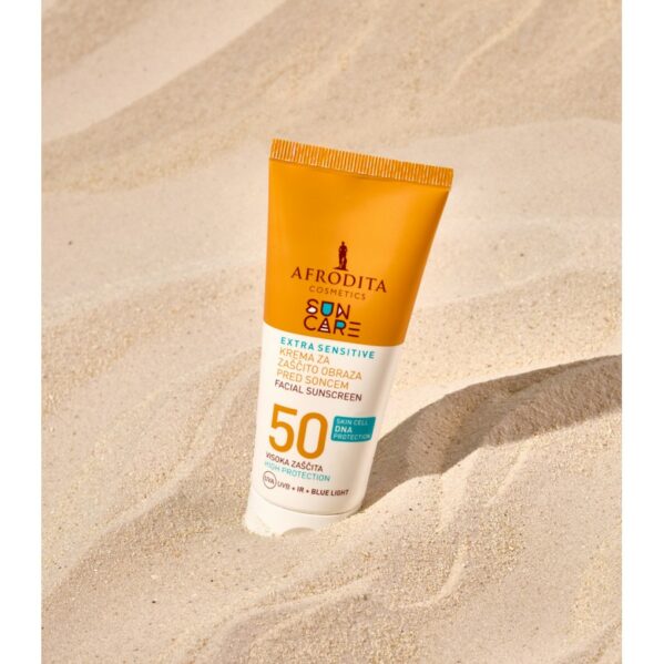 Afrodita Sun Care Extra Sensitive SPF50 Krem Przeciwsłoneczny Do Twarzy 50ml - obrazek 2