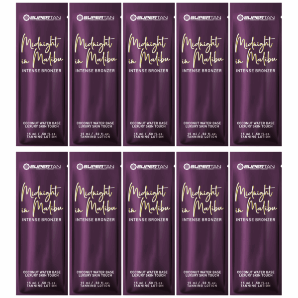 Supertan Midnight in Malibu Mocny Bronzer Do Opalania x10szt 15ml