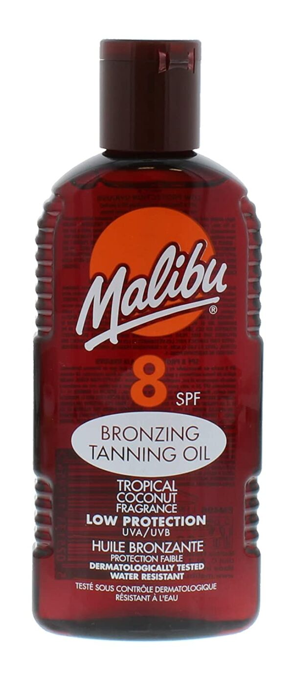 Malibu Olejek Do Opalania SPF8 200ml + Żel Po Opalaniu 100ml - obrazek 2