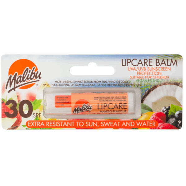 Malibu Lip Care Mango Flavour Pomadka Do Ust SPF30