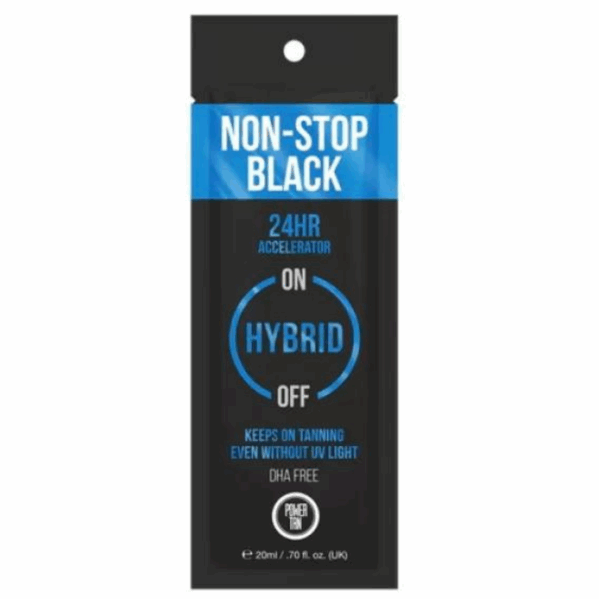 Power Tan Non-Stop Black Hybrid Accelerator 20ml