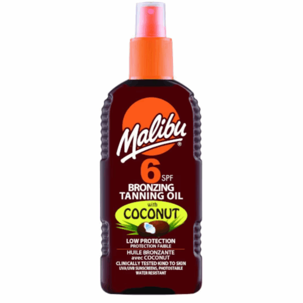 Malibu Olejek Brązujący Z Kokosem SPF6 200ml + Żel Po Opalaniu 100ml - obrazek 2