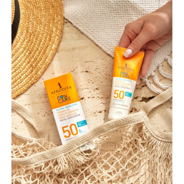 Afrodita Sun Care Extra Sensitive SPF50 Krem Przeciwsłoneczny Do Twarzy 50ml - obrazek 4