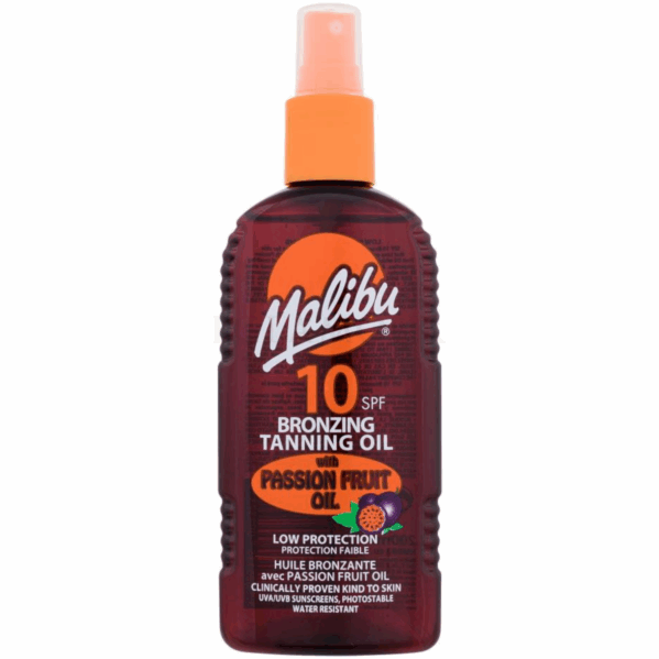 Malibu Passion Fruit Oil SPF10 Olejek Do Opalania W Sprayu Z Olejem Z Marakui 200ml