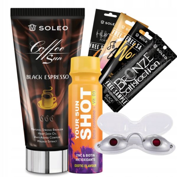 Soleo Black Espresso 150ml Mocny Bronzer Z + Gratisy