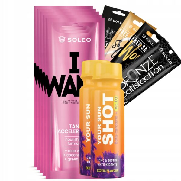 Soleo I Want 5x15ml Przyspieszacz Opalania + Gratisy - obrazek 2