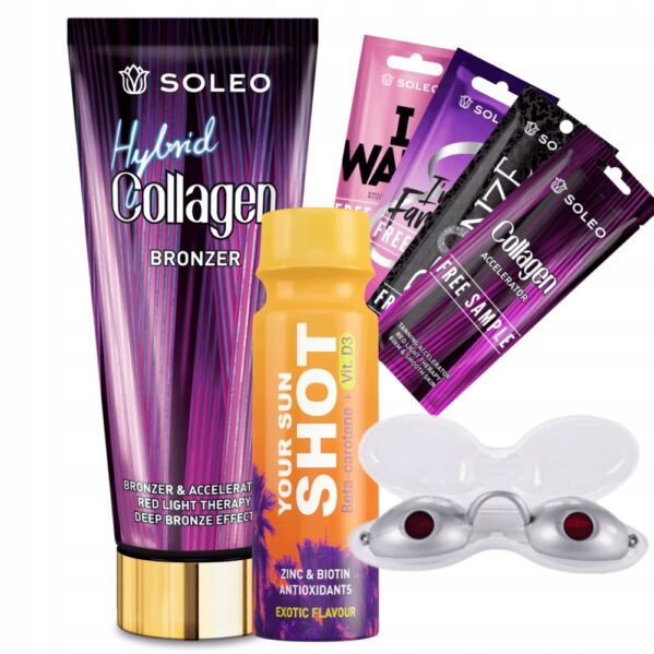 Soleo Collagen Hybrid 200ml Bronzer Z Kolagenem + Gratisy