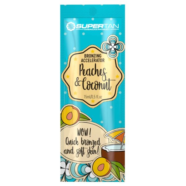 Supertan Peaches & Coconut 5x 15ml Bronzer Z Przyspieszaczem + Gratisy - obrazek 2
