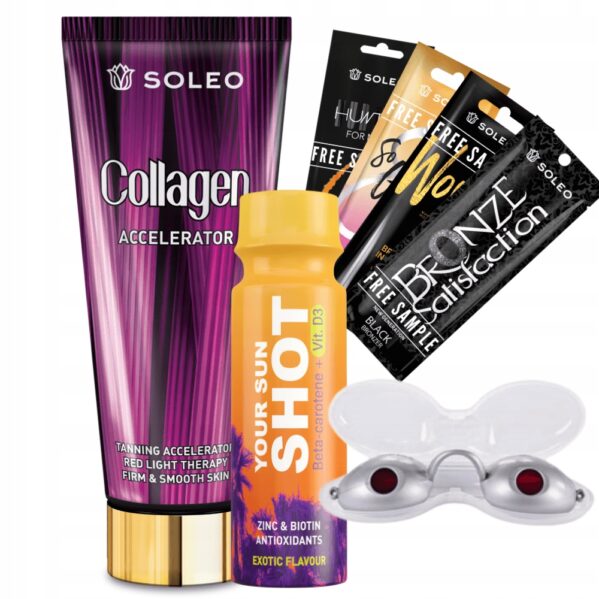 Soleo Collagen 200ml Przyspieszacz Opalania Z Kolagenem + Gratisy