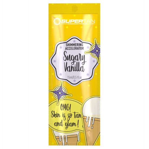Supertan Sugary Vanilla 3x 15ml Przyspieszacz Opalania Z Drobinkami + Gratis - obrazek 2