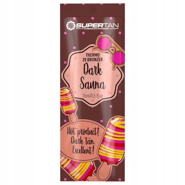 Supertan Dark Sauna 3x 15ml Mocny Bronzer Thermo + Gratisy - obrazek 2