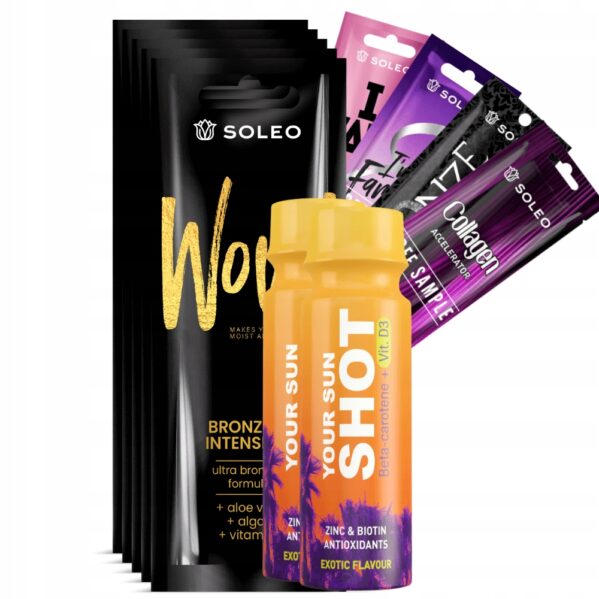Soleo Wow 5x15ml Utra Bronzer Do Opalania + Gratisy