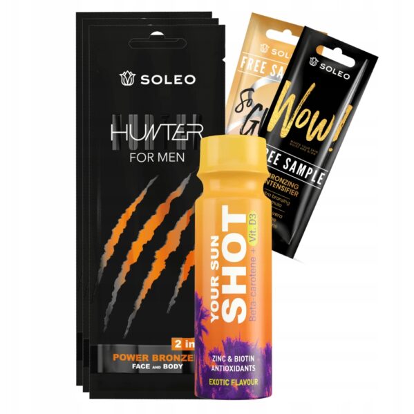 Soleo Hunter 3x15ml Bronzer Dla Mężczyzn + Gratisy