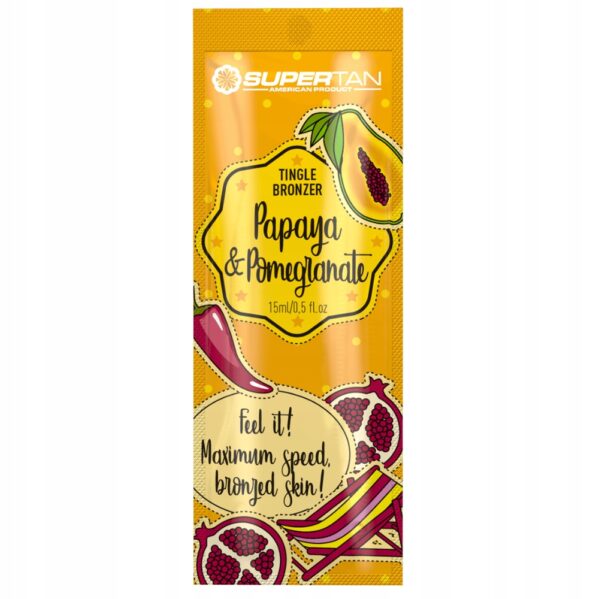 Supertan Papaya & Pomegranate 5x 15ml Tingle Bronzer + Gratisy - obrazek 2