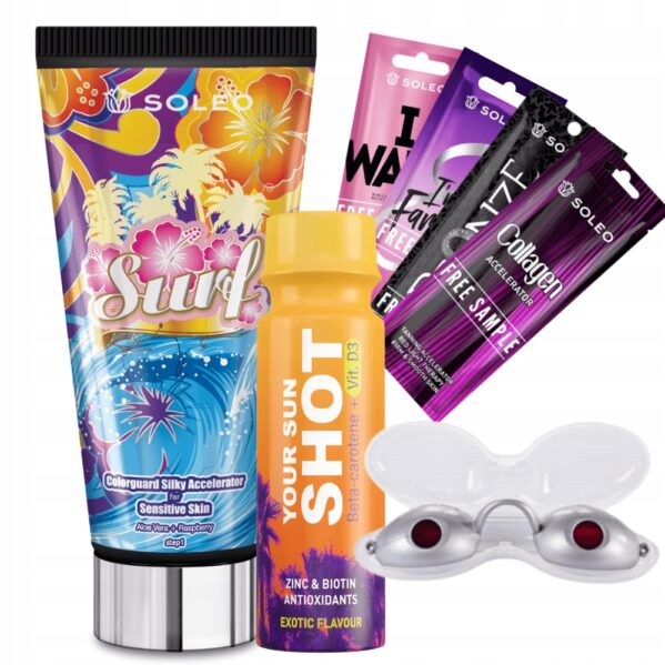 Soleo Surf 150ml Przyspieszacz Opalania + Gratisy