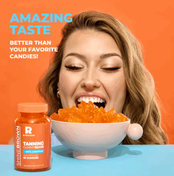 Byrokko Shine Brown Beta Carotene Żelki Wzmacniające Opaleniznę 150g - obrazek 5