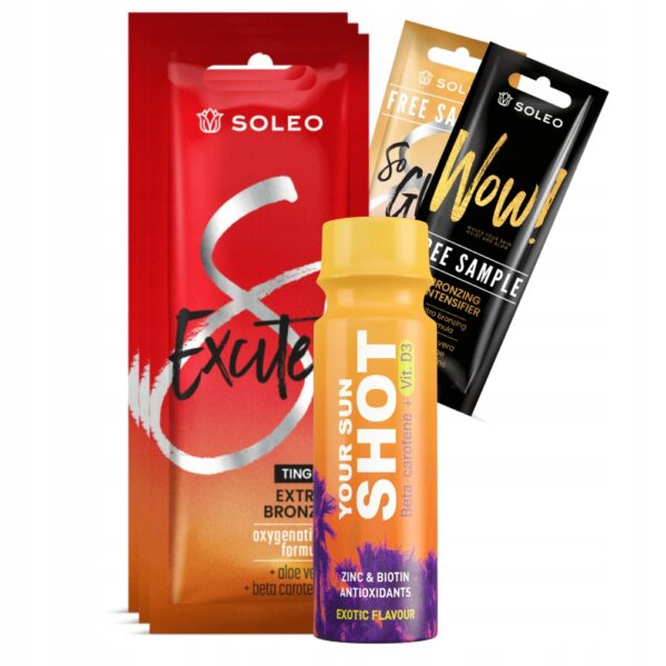 Soleo Excited 3x15ml Bronzer Rozgrzewający Z Efektem Tingle + Gratisy