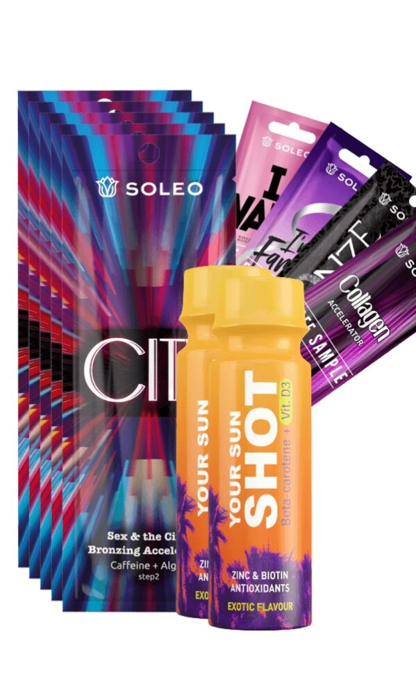 Soleo City 5x15ml Bronzer Z Przyspieszaczem Opalania + Gratisy