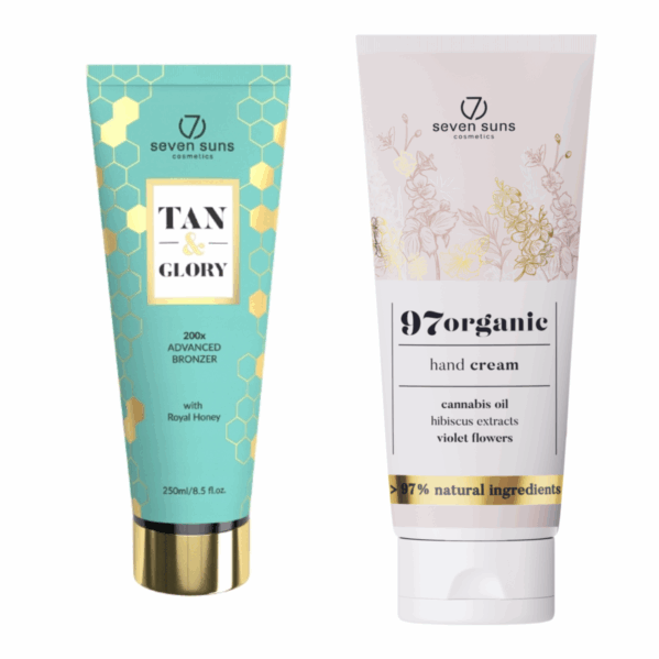 7suns Tan&Glory 200x Mega Bronzer Edition + Krem Do Rąk 75ml Gratis